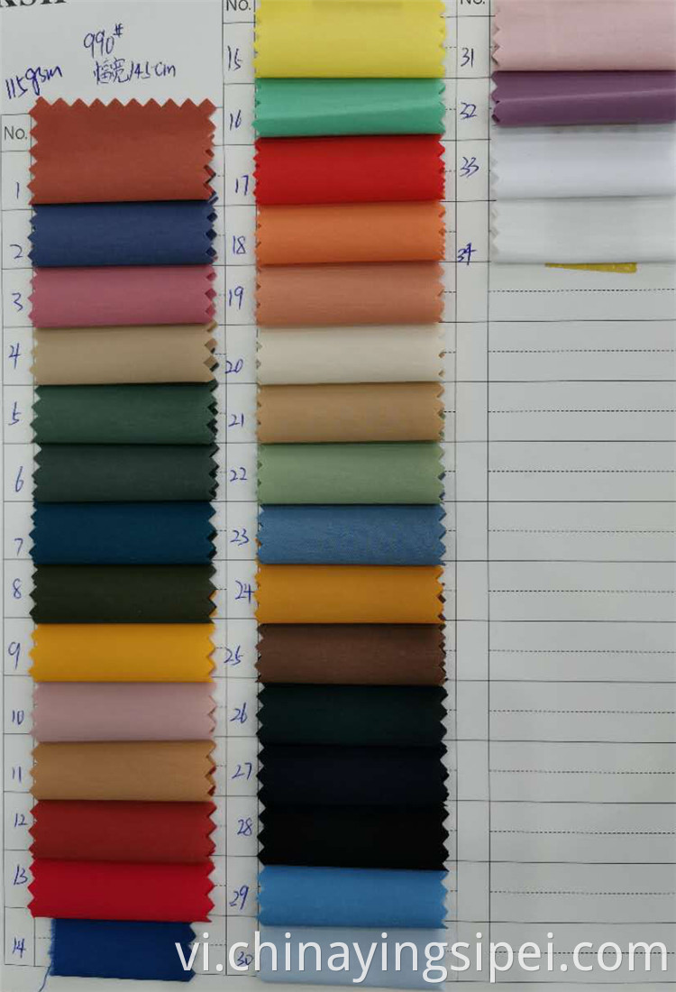 Stocklot High quality plain dye nylon cotton fabrics